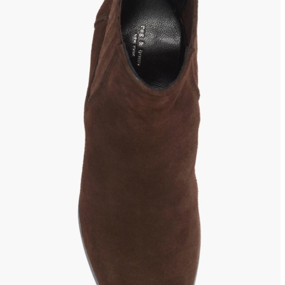 Rag & Bone Rylee Mocha Suede Booties, 38.5 EU, 8.5 US - Picture 9 of 10